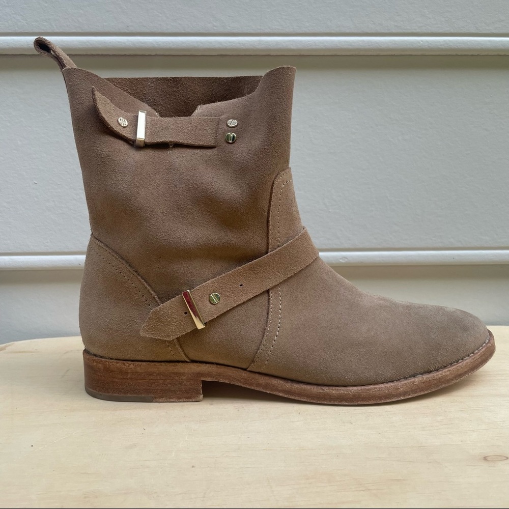 Joie Hoxton Cement Suede moto boots 38.5 - Picture 11 of 16